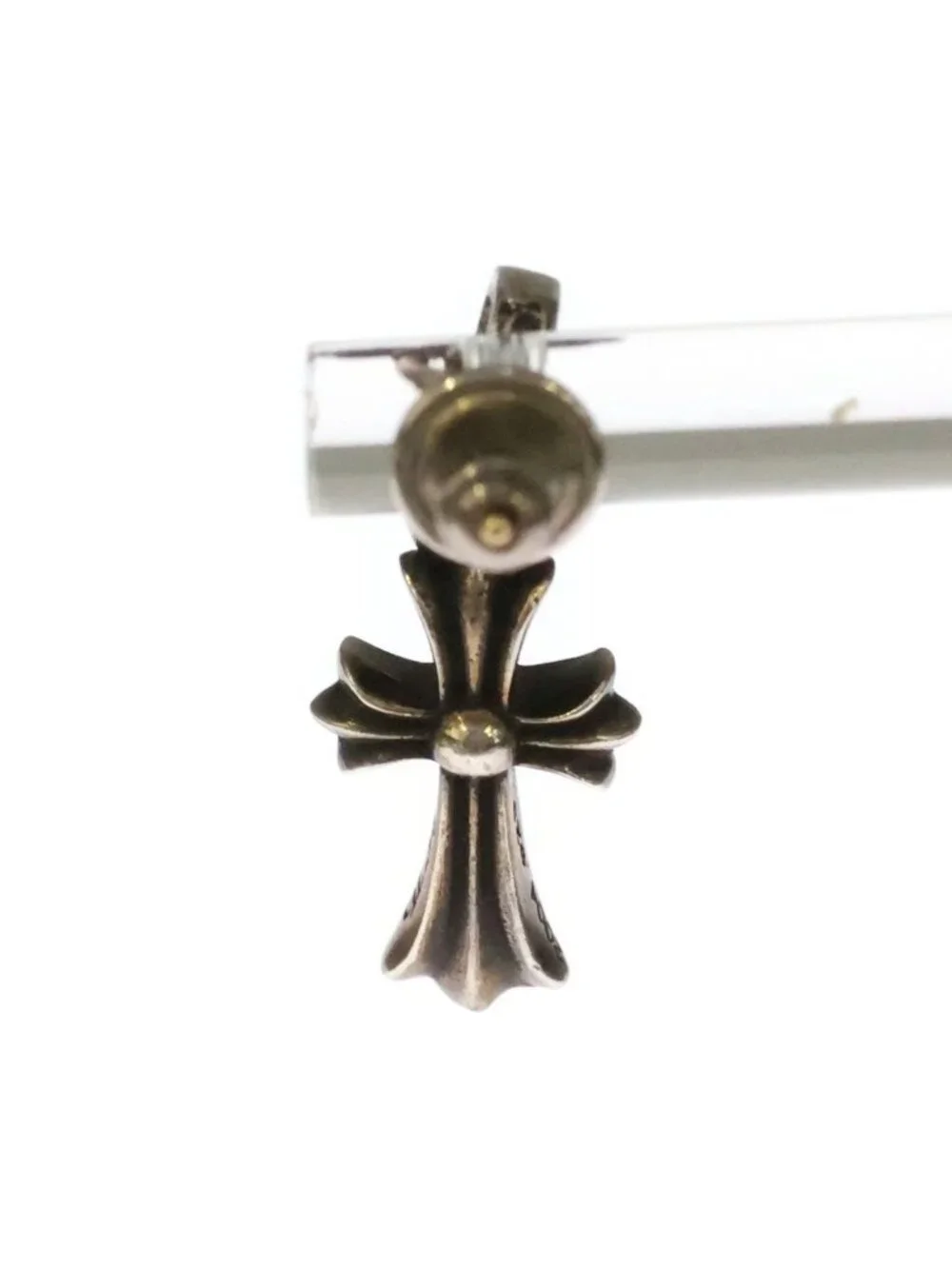 Chrome Hearts Bby Pprchn Baby Fat Cloth Drop Earrings Silver